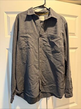 Ascend Men's Dark Gray button up